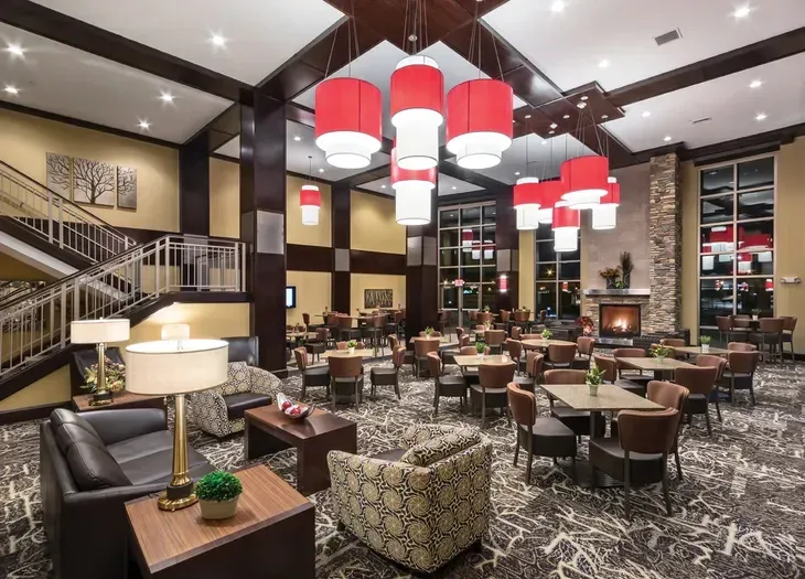 Lobby area of the Fargo Clubhouse
